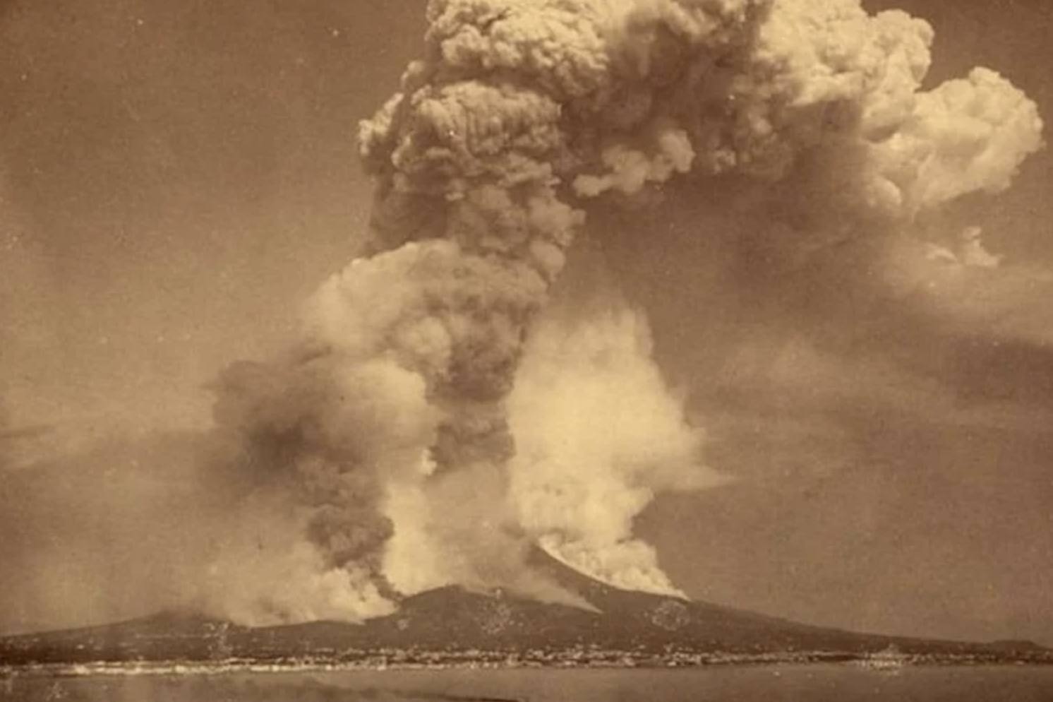 Photograph of Krakatoa
